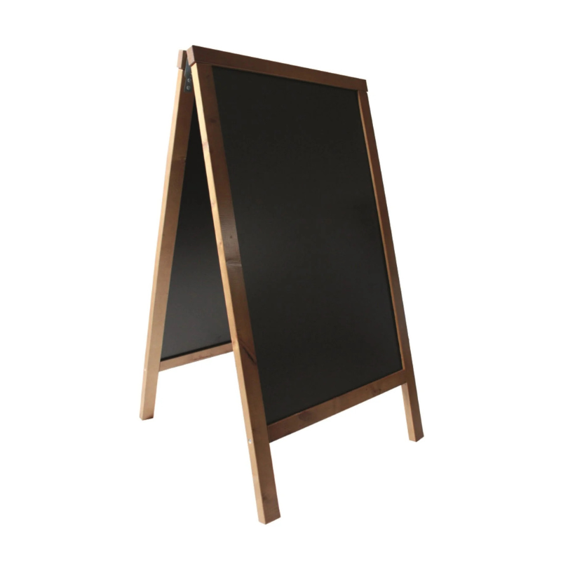 PAVEMENT SIGN EASEL HARMONIE 50,5 x 93 CM OAK-STAINED WOOD