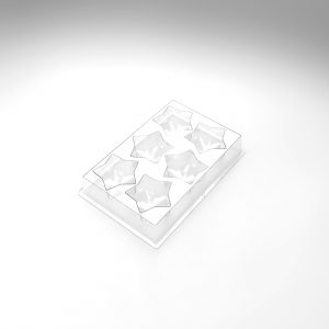 074233 PCB INDIVIDUELE STER DESSERTVORM VOOR 180 STUKS 8X7.6 CM H.4CM MET POTEN 30 STUKS ***S/CD***