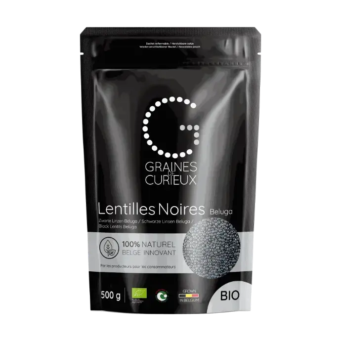 ORGANIC BLACK BELUGA LENTILS 500GR