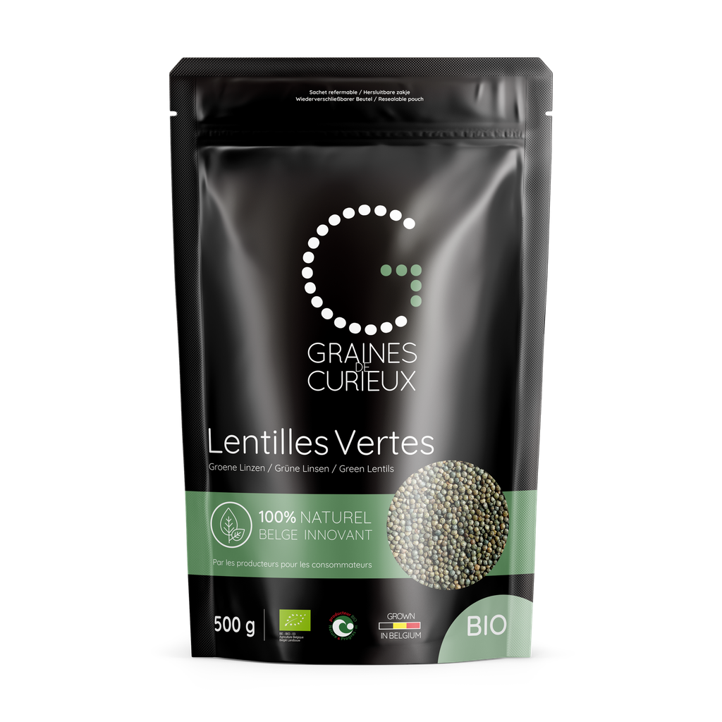 ORGANIC GREEN LENTILS 500GR