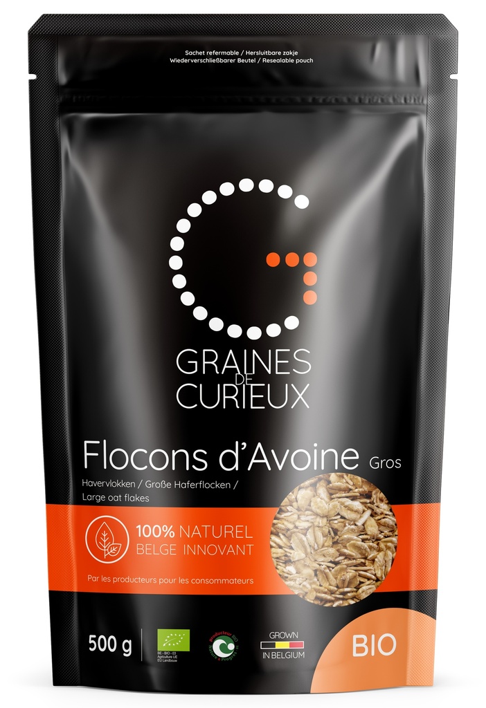 GRANDS FLOCONS D'AVOINE BIO 500GRS