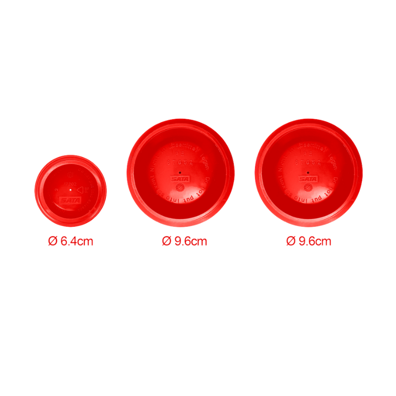 SGI PLASTIC DEKSEL VOOR ALUMINIUM BEKERS 0,75L EN 1L - SET VAN 3