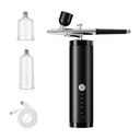 DRAAGBARE AIRBRUSHSET MET COMPRESSOR EN 3 RESERVOIRS