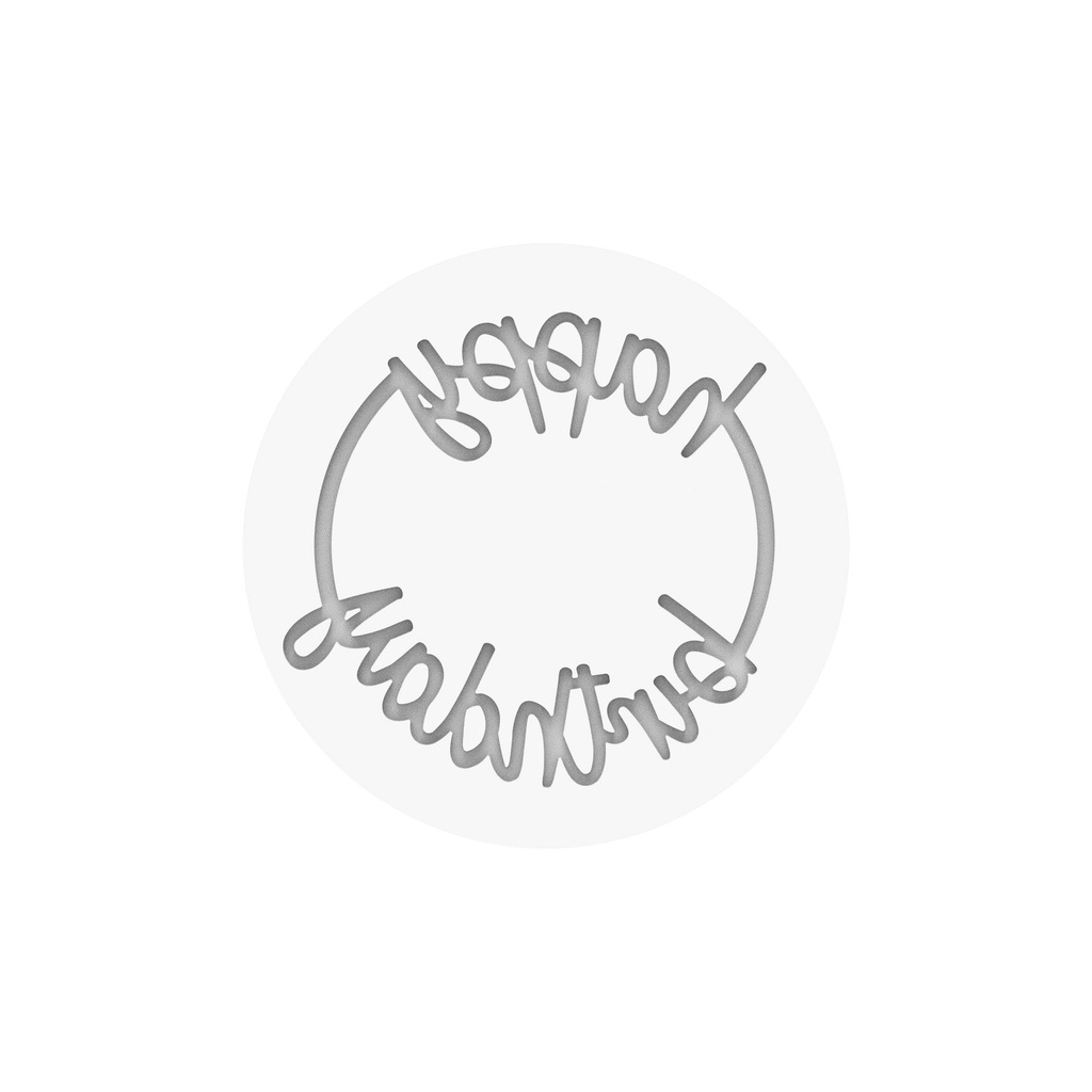 SILIKOMART VORM BIRTHDAY DECOR MAT TD15 ø168 H 2MM