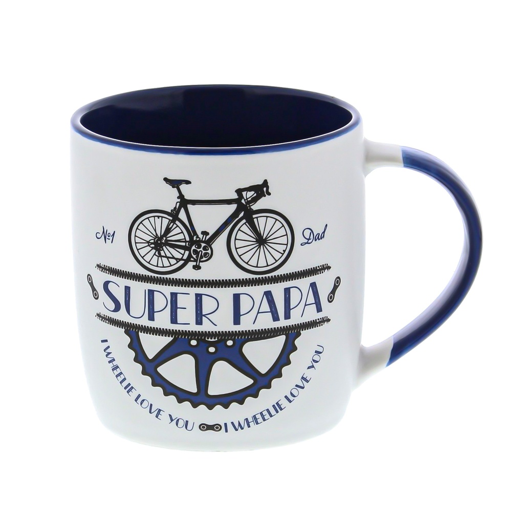 TASSE BIKE SUPER PAPA HT 9,2CM