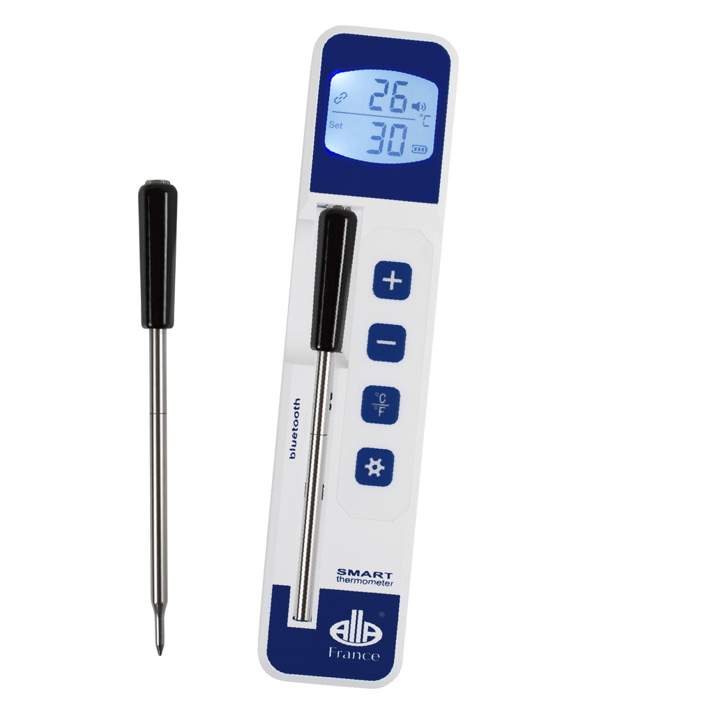 ALLA BLUETOOTH THERMOMETER ROESTVRIJSTALEN SONDE 304/150 MM VAN -20° TOT +300°