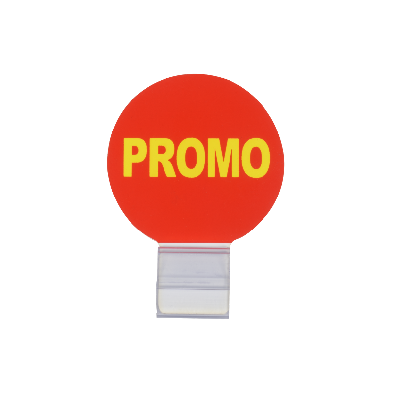 EDIKIO BADGE PROMO + SUPPORT ASPECT CRISTAL PAQUET DE 25 PCS
