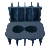 DECO RELIEF - MOULE SILICONE TROMPE L'OEIL - CACAHUETES INDIVIDUEL 10CM 135ML