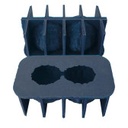 *FDS*DECO RELIEF - MOULE SILICONE TROMPE L'OEIL - CACAHUETES INDIVIDUEL 10CM 135ML