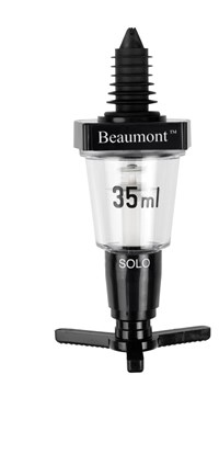 "ECO BLACK" WALL-MOUNTED ALCOHOL DOSER 5.0CL WITHOUT SUPPORT