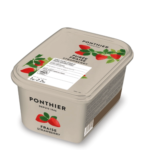 ❄️ PONTHIER PUREE FRAISE 196 10% 1KG **S/CDE**