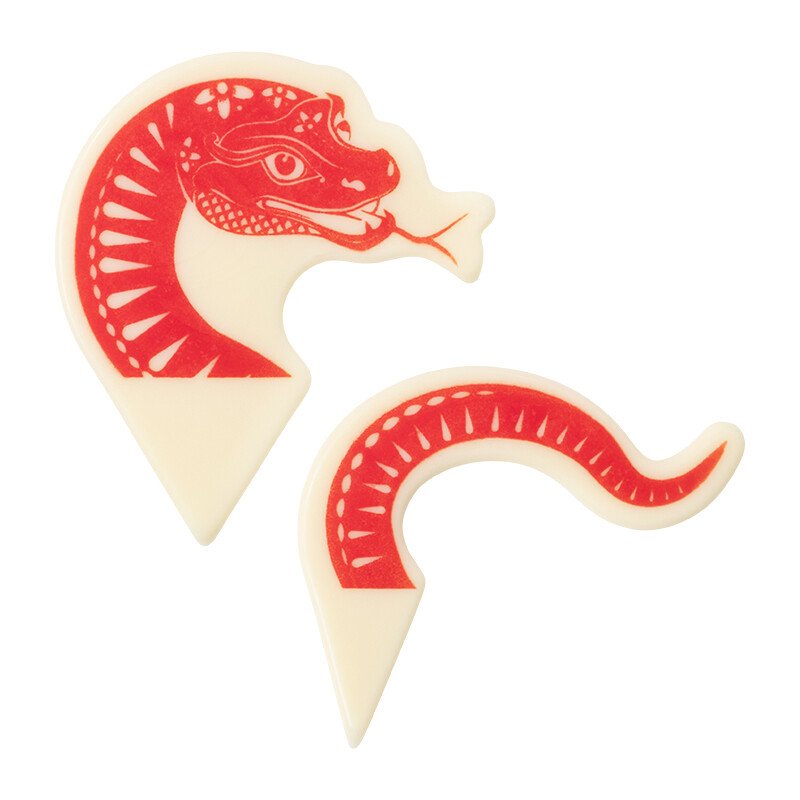 2000450 TETE DE SEPRENT 6,3X7,1 CM + QUEUE 6,7X5,7 CM 10PCS ***S/CDE***