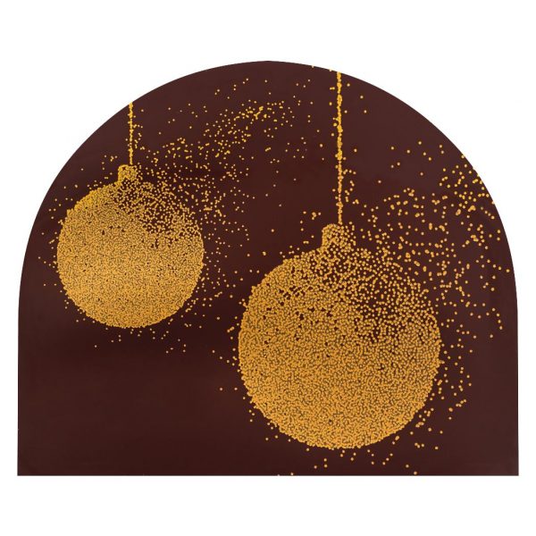 065130 PCB EMBOUTS CN BOULES DE NOËL 8,2X6,8 CM 40PCES ***S/CD***
