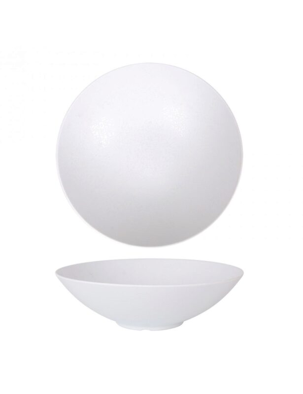 +ARIZONA ASSIETTE COUPE MELAMINE BLANCHE 27XH5CM