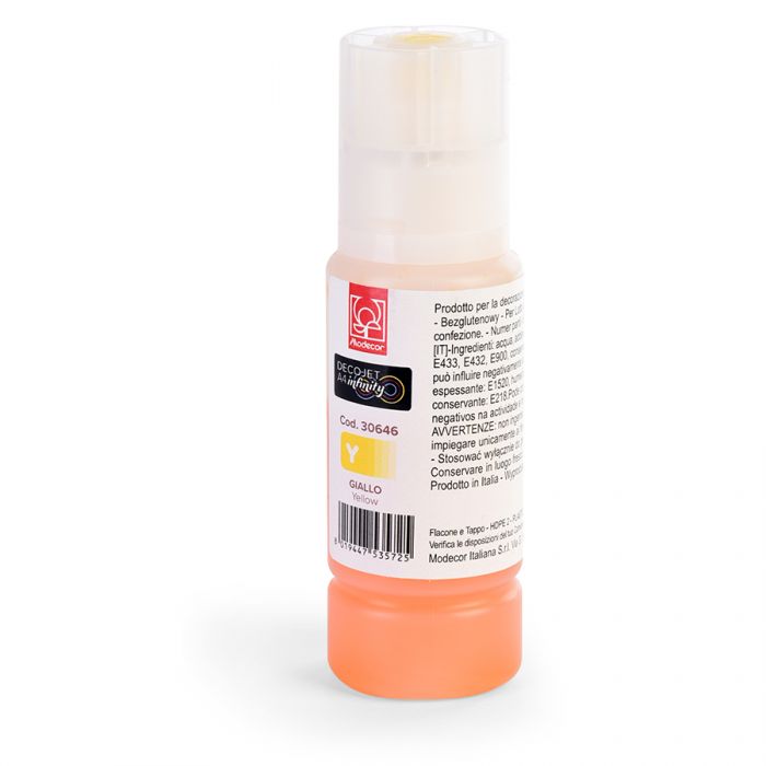ENCRE JAUNE 70ML POUR IMPRIMANTE ALIMENTAIRE 