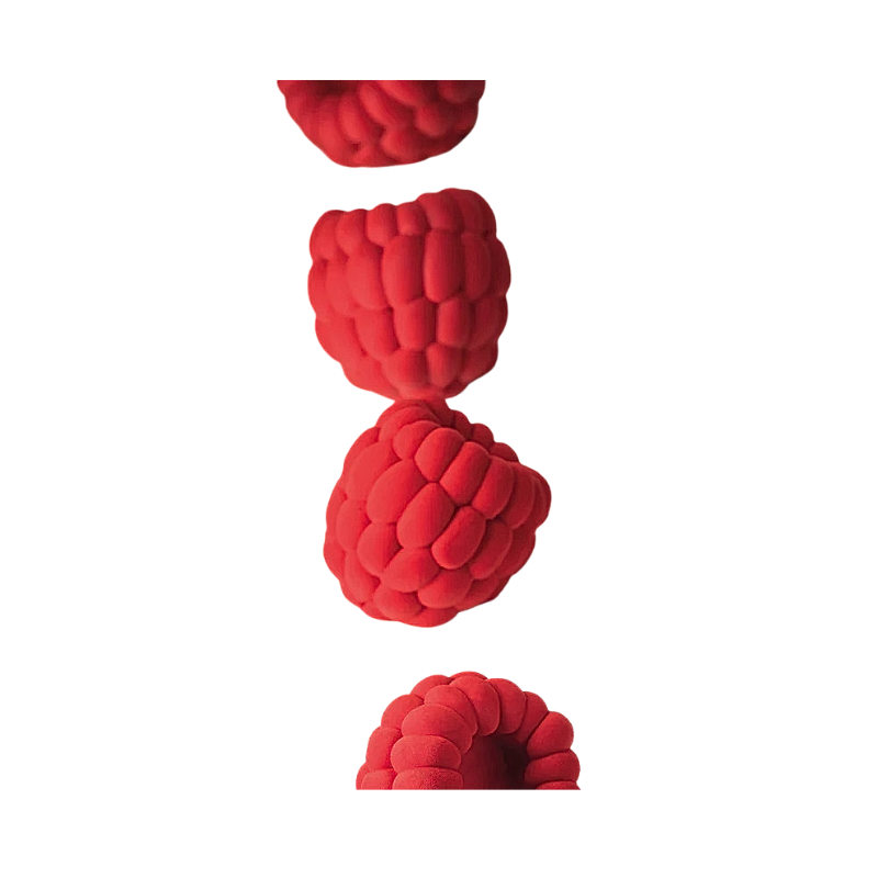 TROMPE L'OEIL - PAVOFLEX 3D SILICONE MOLD RASPBERRY 40 x 30 CM 95ML - 12 CAVITIES