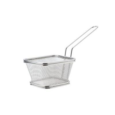 C&T RECTANGULAR STAINLESS STEEL FRENCH FRIES BASKET 10.5 X 9 X 6.5 CM - 165G