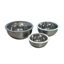SET DE BOL MELANGEUR INOX AVEC COUVERCLE DIAM 16, 20 ET 24 CM