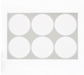 MF 11529 PLAQUE EN CHABLON 6 EMPREINTES Ø18CM HT2CM