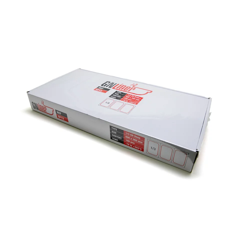 SMILING COOK *GN-LINER* PROTECTIVE COATING FOR GN BINS 1/6 DEEP 460 x 355MM BOX OF 100PCS