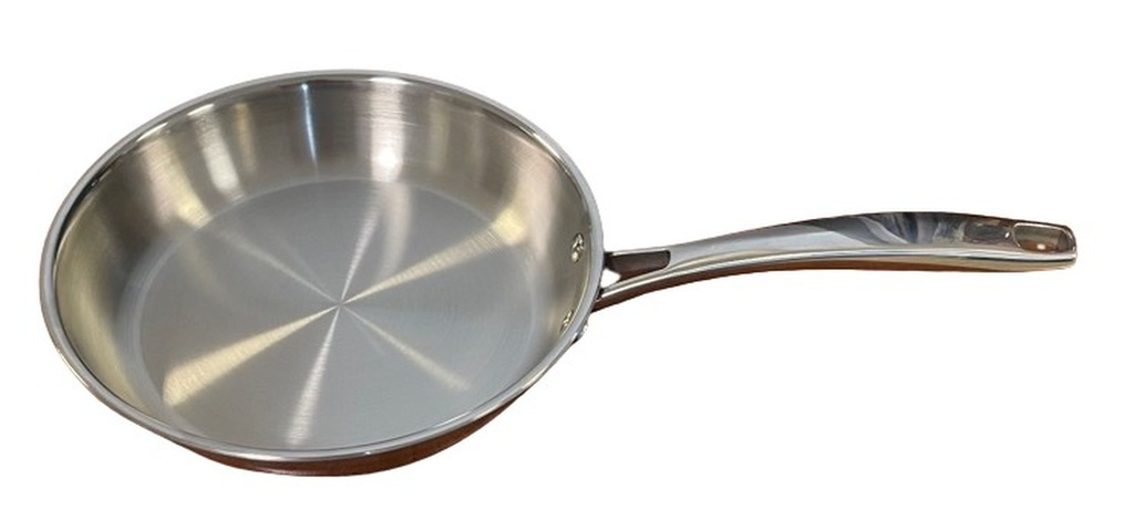 LACOR TRICHEF STAINLESS STEEL FRYING PAN 30XH4.5CM FOR ALL HEAT SOURCES