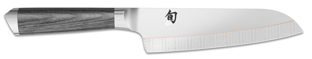 KAI SHUN KAGEROU SANTOKU MES 18CM DAMASCUS - PAKKA HANDVAT - DCC-0702