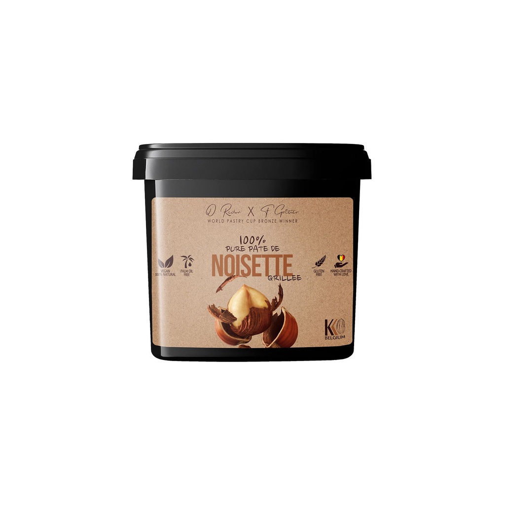KKO ROASTED HAZELNUT PASTE GIFFONI PURE 100% 1KG