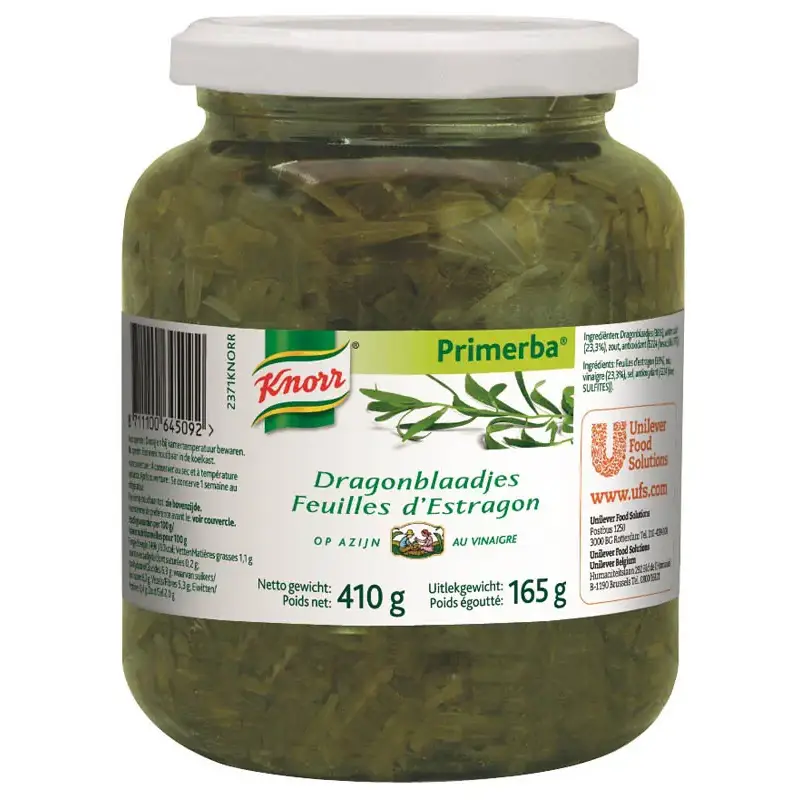 KNORR PRIMERBA FEUILLES D'ESTRAGON AU VINAIGRE 410GR***S/CD***