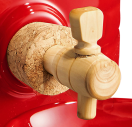 *INDISPONIBLE AVANT MI-OCTOBRE* ROBINET + BOUCHON LIEGE POUR VINAIGRIER 