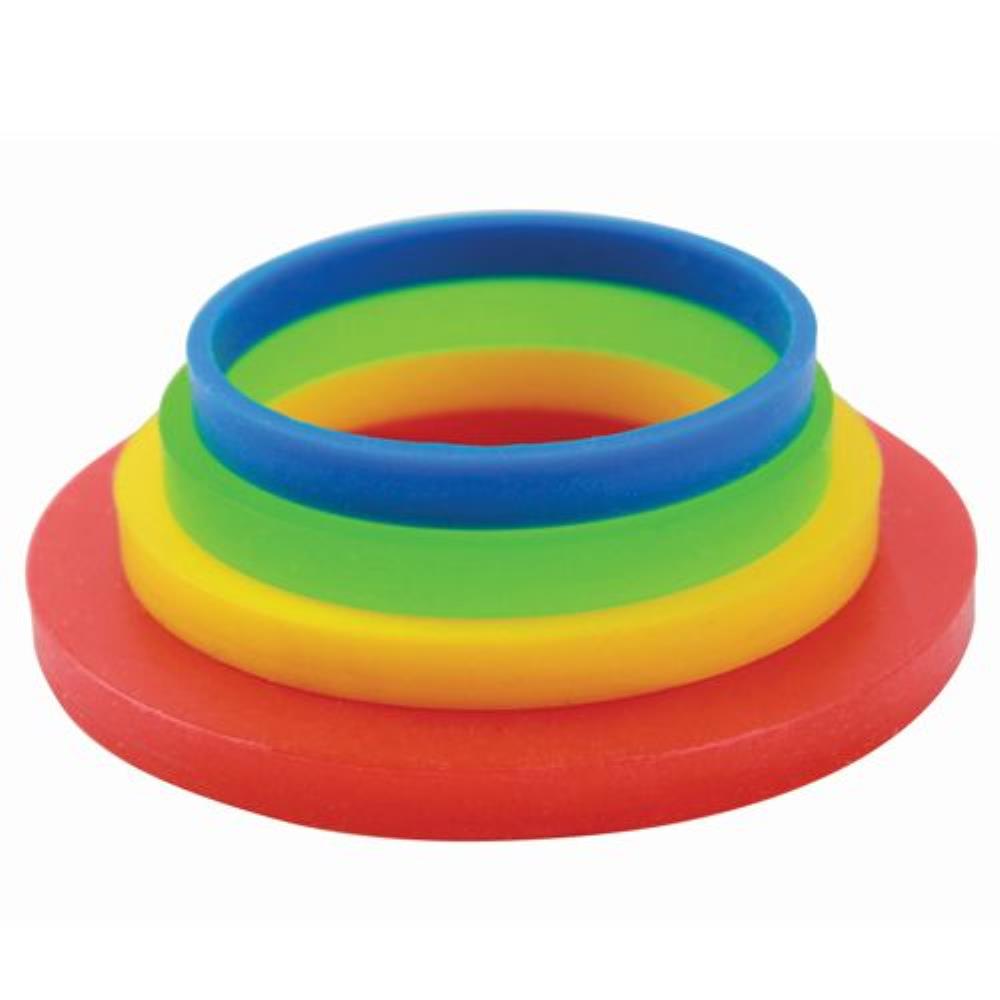 PME SUGAR PASTE ROLLER THICKNESS GUIDE RINGS 1.55-3.55-6.25-12.60MM 4 PAIRS