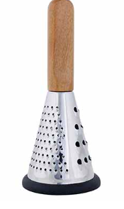 C&T ASPEN CONICAL HAND GRATER D6 X H21.4 CM ULTRA FINE - MEDIUM & EXTRA COARSE