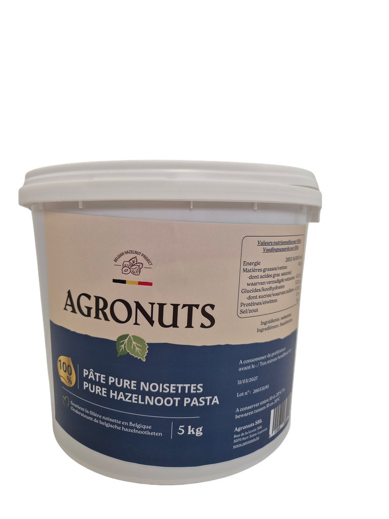 AGRONUTS PATE PURE NOISETTES 100% 5KG