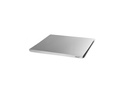 GI-METAL ANTISLIP SNIJPLAAT IN STAAL 49 x 47CM MET RAND DIKTE 0,1CM