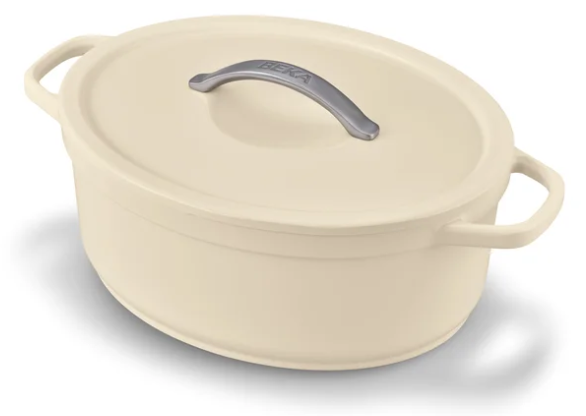BEKA PLUME OVAL CREAM COCOTTE 31CM CERAMIC 
