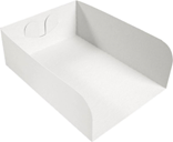 SUPPORT EN CARTON BLANC A GAUFRES 18x13 CM HT 6CM 500PCS