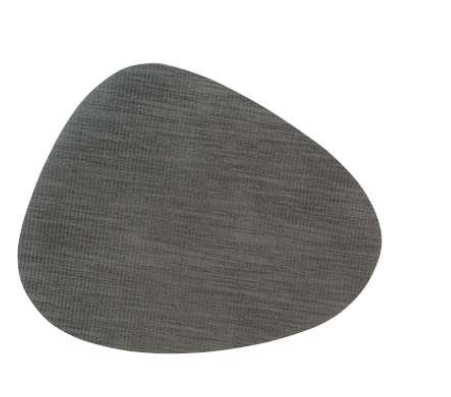 LACOR OVAL GRIJS PVC EETSTOELENSET 45X36CM