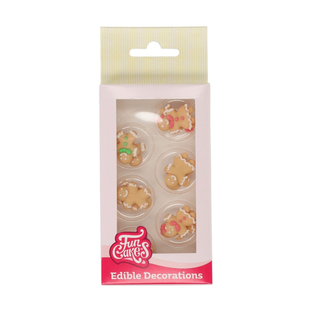 FUNCAKES BONHOMME PAIN EPICE EN SUCRE 12 PCES