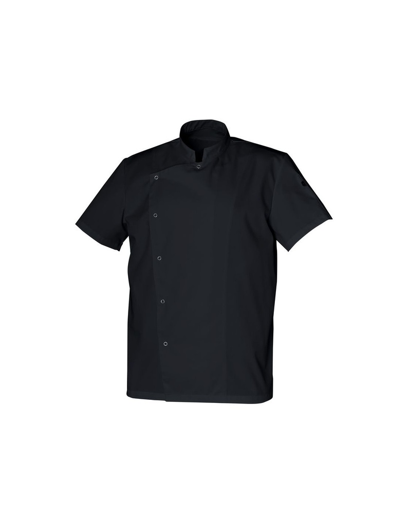 SNV "GABIN" BLACK POLYESTER/COTTON JACKET SIZE 3 "L" SHORT SLEEVE