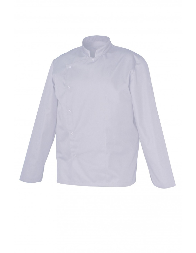 SNV VESTE "GABIN" COTON BLANCHE TAILLE 5 "2XL" MANCHES LONGUES