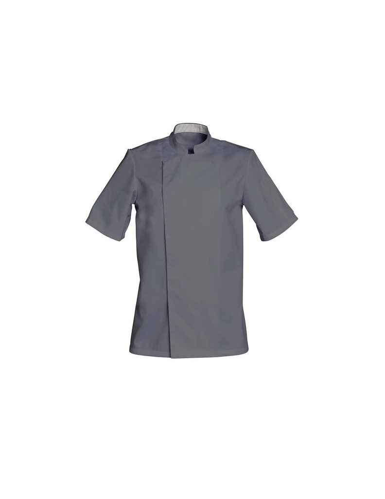 SNV VESTE "COOKIE" COTON GRISE TAILLE 4 "XL" MANCHES COURTES     
