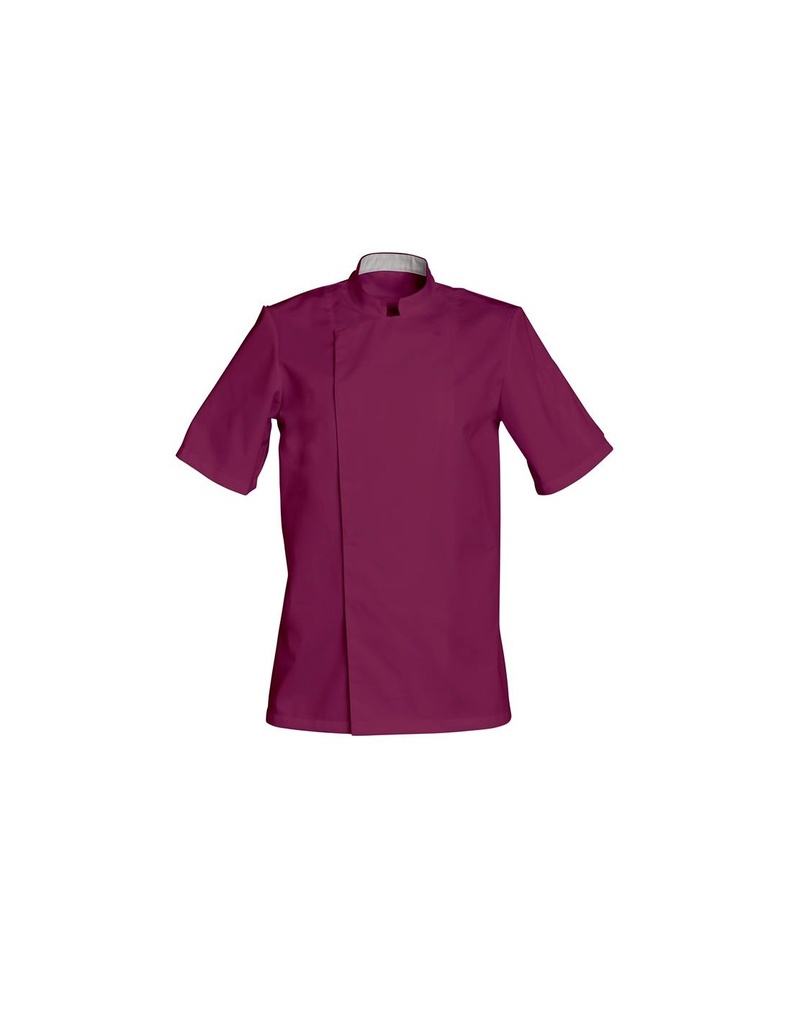 SNV VESTE "COOKIE" COTON PRUNE TAILLE 5 "2XL" MANCHES COURTES