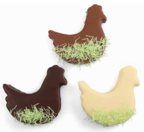 MALLOWS MILK/WHITE/DARK ASSORTED MARSHMALLOW HENS – 3 PCS