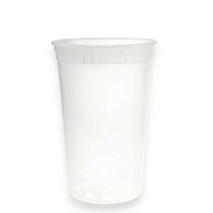 HERGEBRUIKBARE PLASTIC SOEPBEKER 1000ML PAK VAN 25 ST ZONDER DEKSEL