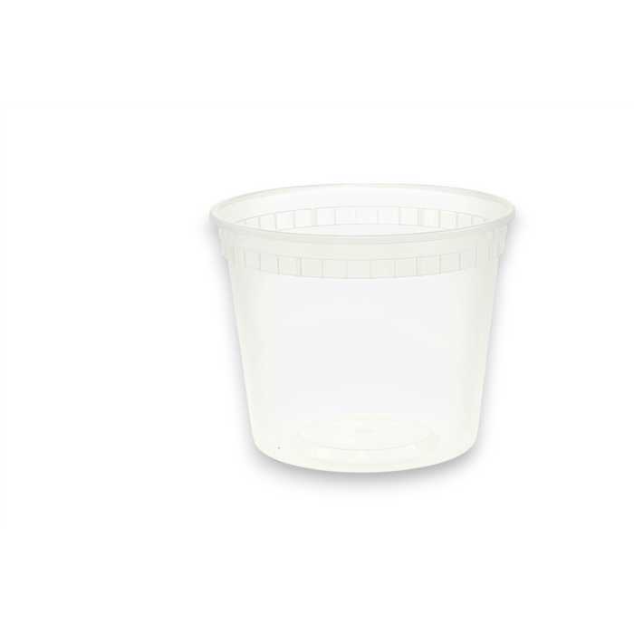 POT A SOUPE REUTILISABLE EN PLASTIQUE 500ML 25PCES **SANS COUVERCLE**