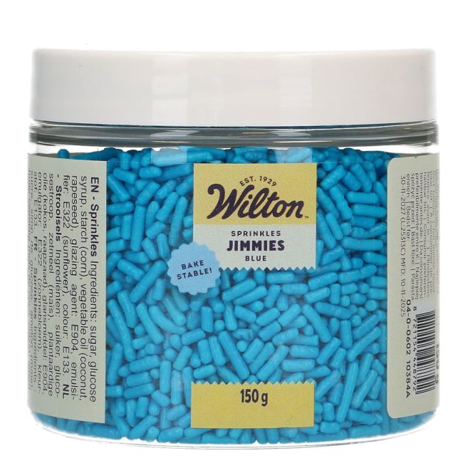 WILTON BLAUWE JIMMIES SPRINKELS 150GR