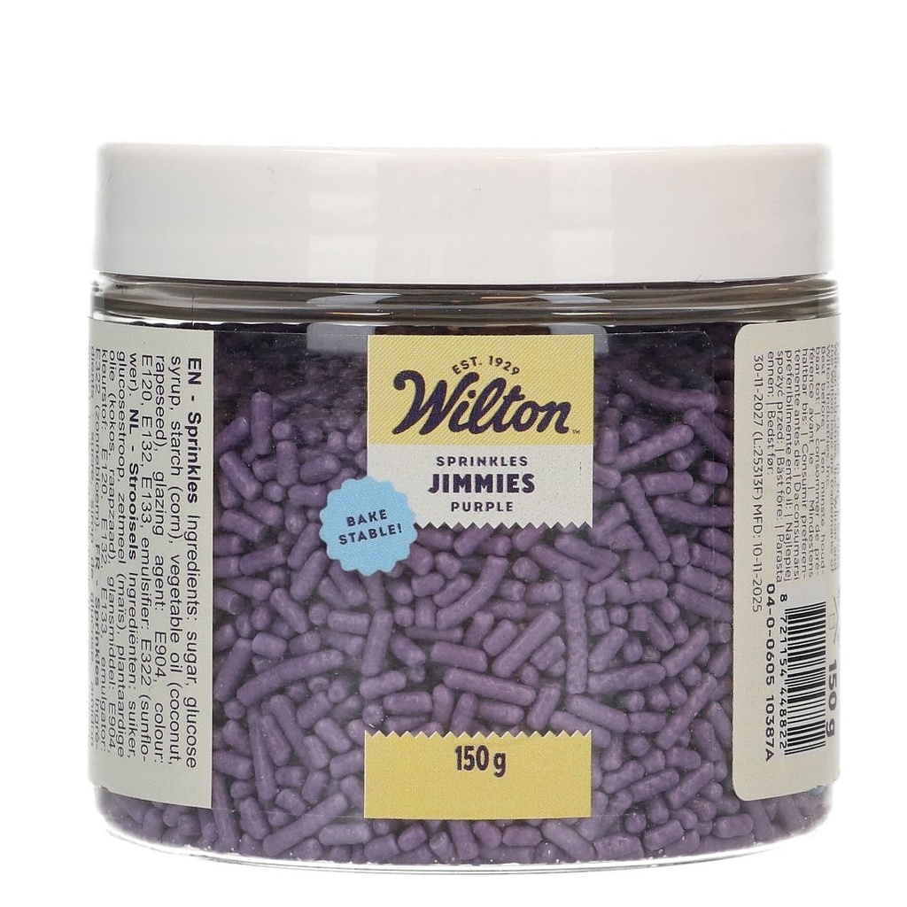 WILTON PURPLE JIMMIES SPRINKLES 150GR