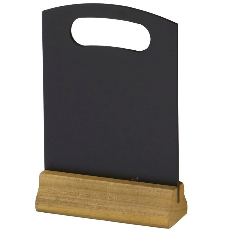 HENDI SET OF 2 TABLE SLATES WOODEN SUPPORT 15X23