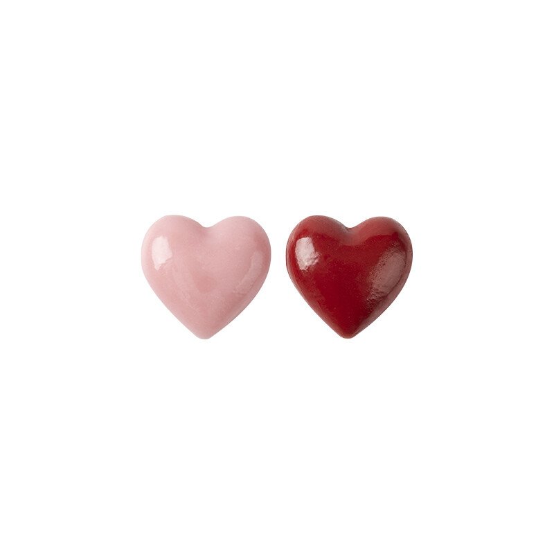1068316 COEUR MELANGER DEUX COULEURS 1,45 x 1,4CM 540PCS ***S/CDE***
