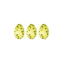 2069986 MINI MACHA GREEN EGGS WITH SPOTS 3D 2 x 1.5 CM 162PCS