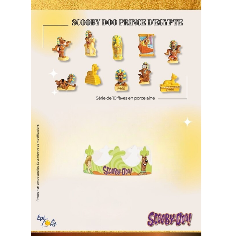 SANTONS 100PCS "SCOOBY DOO PRINCE D'EGYPTE" + COURONNES NEW 2027